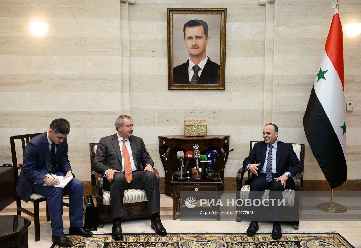 Визит вице-премьера РФ Д. Рогозина в Сирию