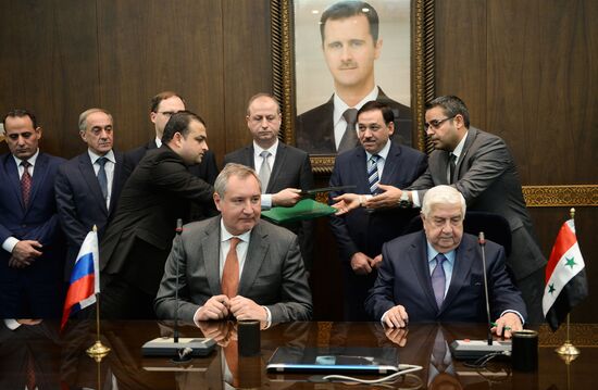 Визит вице-премьера РФ Д. Рогозина в Сирию
