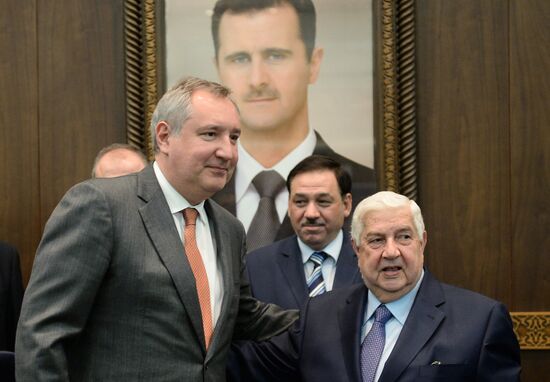 Визит вице-премьера РФ Д. Рогозина в Сирию