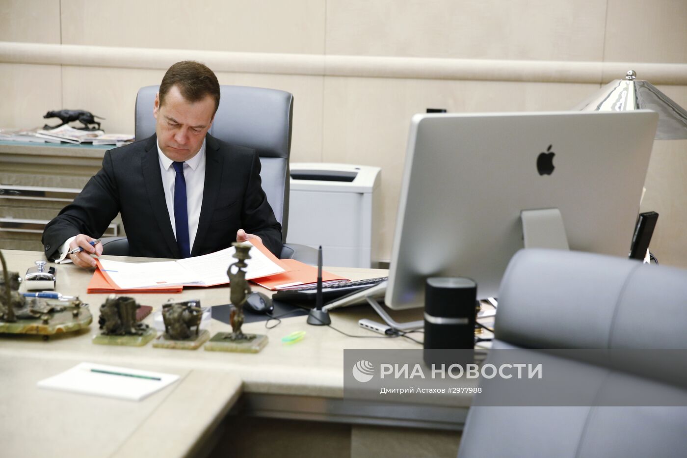 Премьер-министр РФ Д. Медведев встретился с губернатором Коми С. Гапликовым