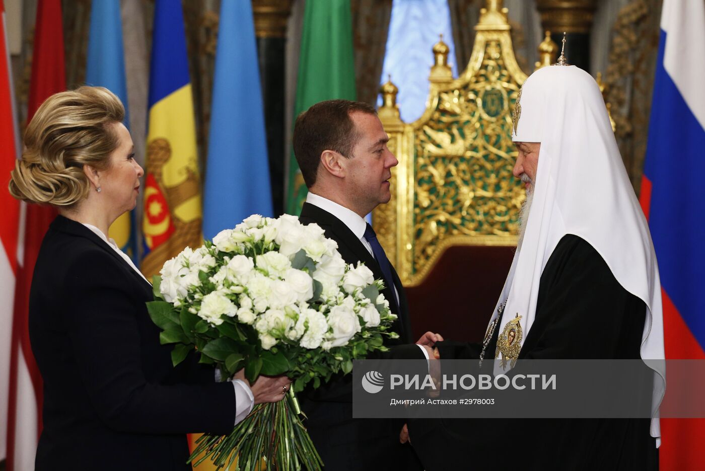 Премьер-министр РФ Д. Медведев встретился с патриархом Кириллом