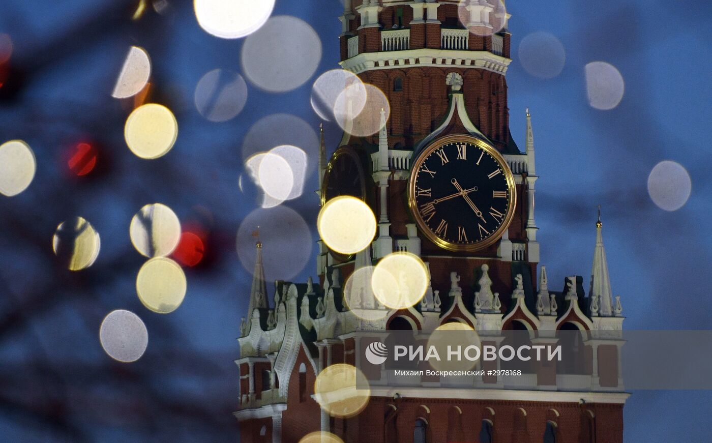 Новогоднее оформление на Красной площади