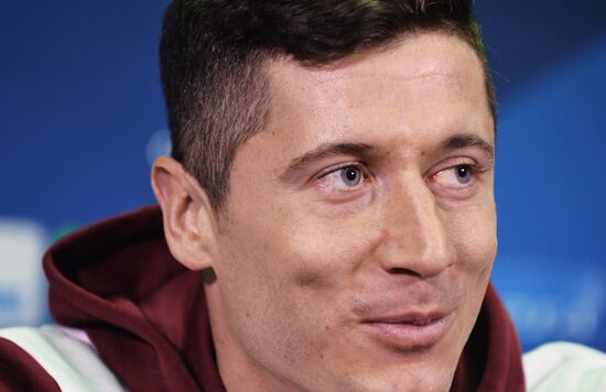 Футбол. Лига чемпионов. Тренировка ФК "Бавария"