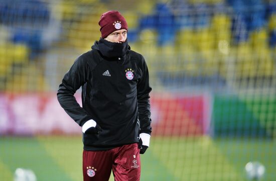 Футбол. Лига чемпионов. Тренировка ФК "Бавария"