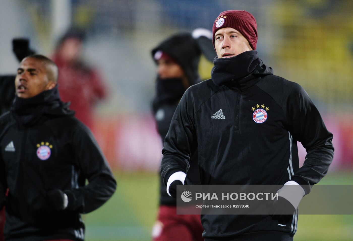 Футбол. Лига чемпионов. Тренировка ФК "Бавария"