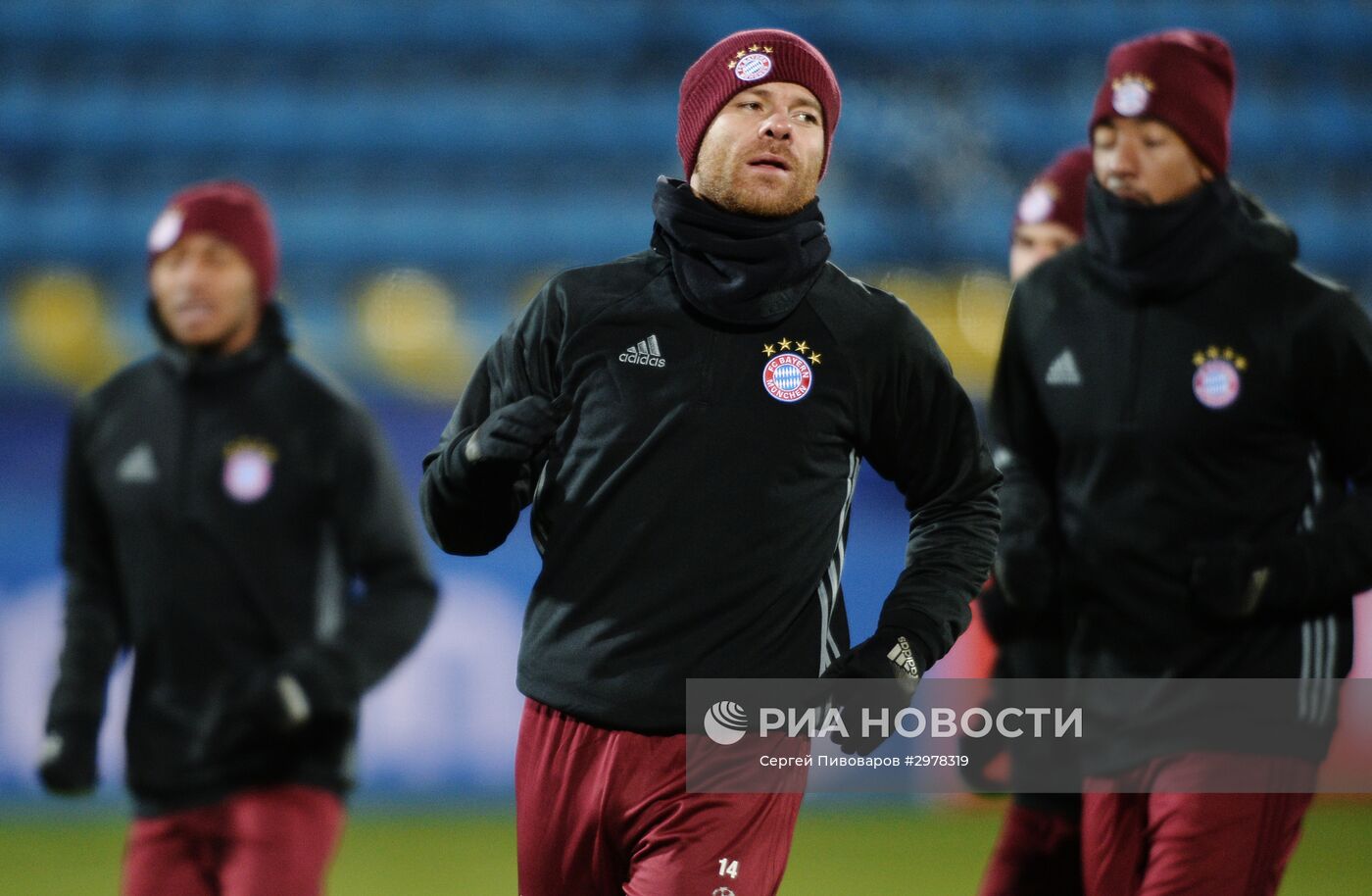 Футбол. Лига чемпионов. Тренировка ФК "Бавария"