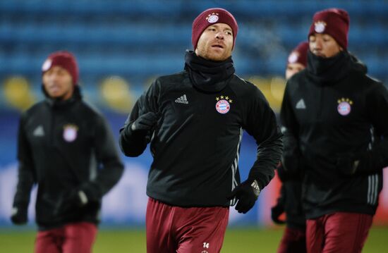 Футбол. Лига чемпионов. Тренировка ФК "Бавария"