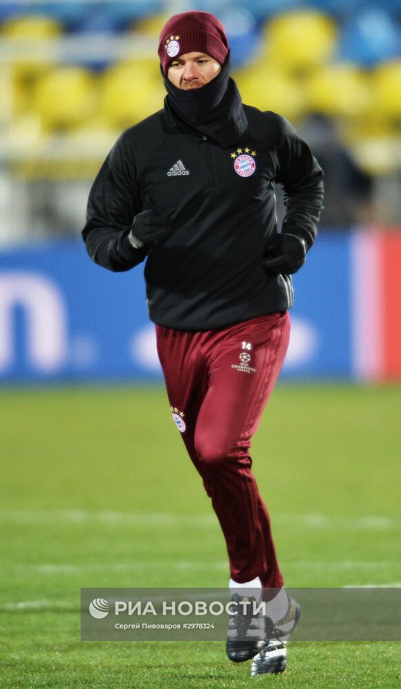 Футбол. Лига чемпионов. Тренировка ФК "Бавария"