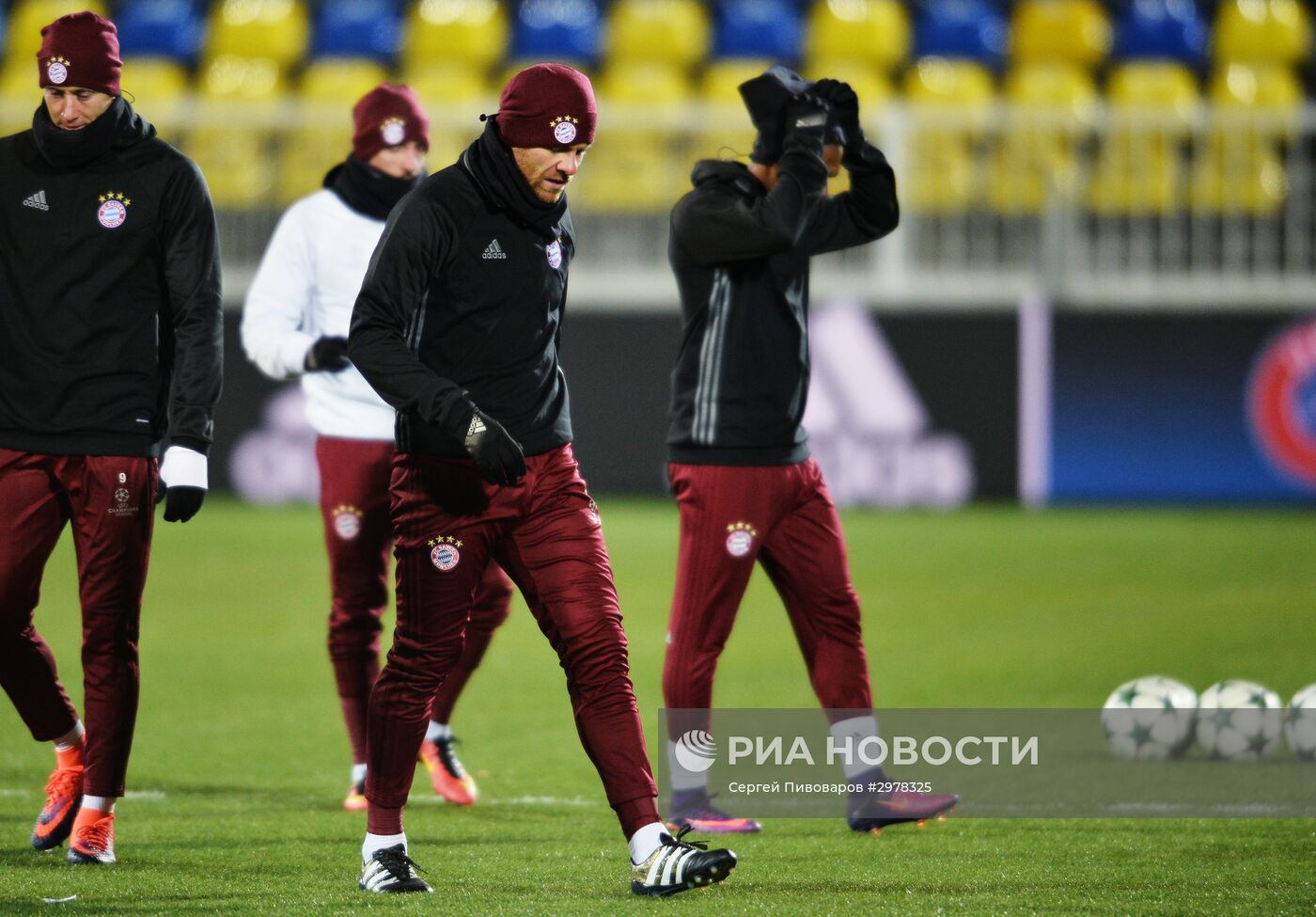 Футбол. Лига чемпионов. Тренировка ФК "Бавария"