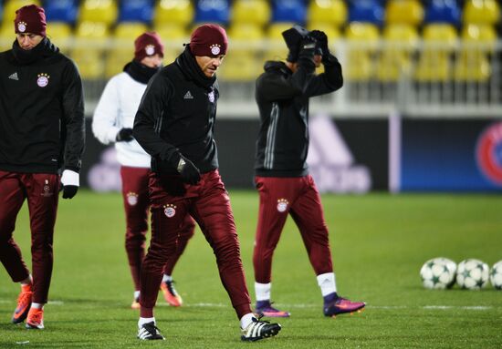 Футбол. Лига чемпионов. Тренировка ФК "Бавария"