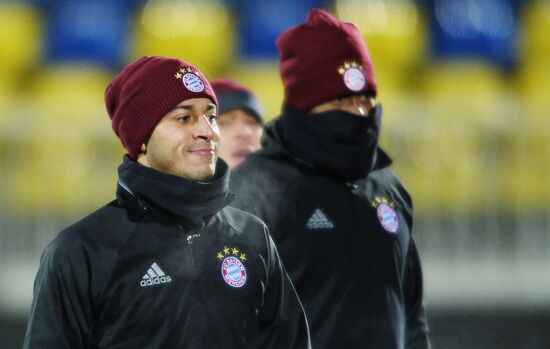 Футбол. Лига чемпионов. Тренировка ФК "Бавария"