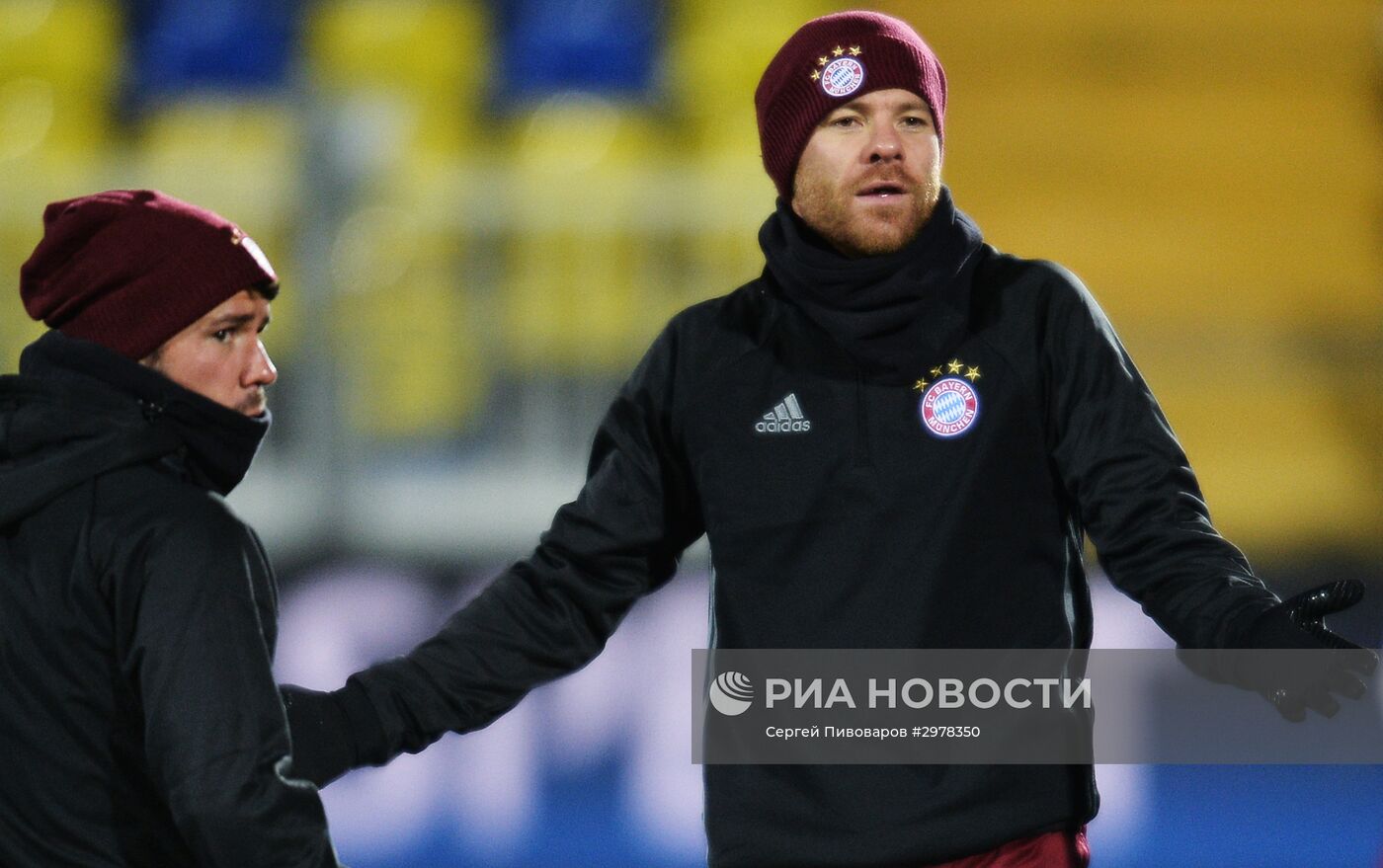 Футбол. Лига чемпионов. Тренировка ФК "Бавария"