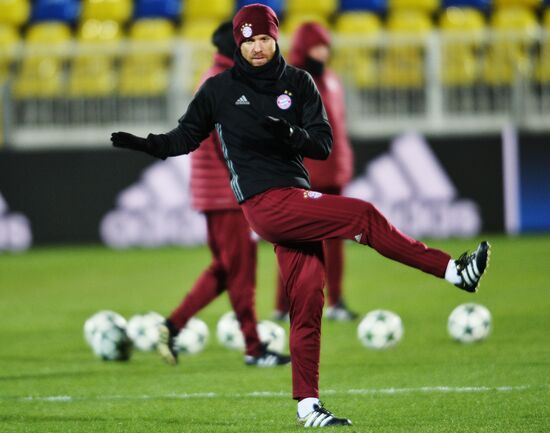 Футбол. Лига чемпионов. Тренировка ФК "Бавария"