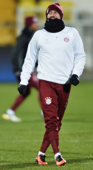 Футбол. Лига чемпионов. Тренировка ФК "Бавария"