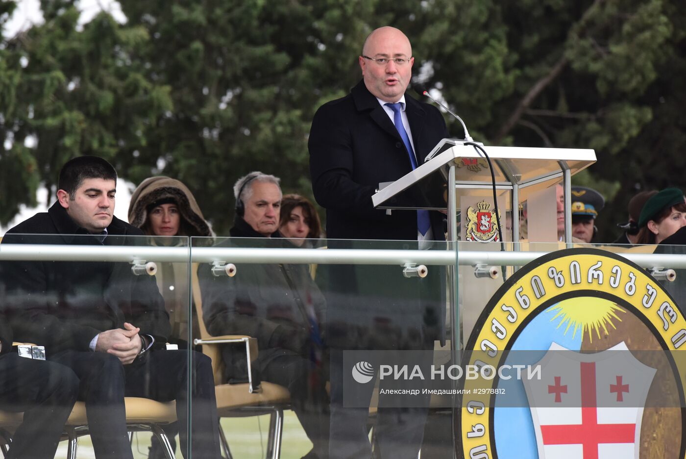 Церемония представления нового главы Генштаба ВС Грузии В. Чачибая