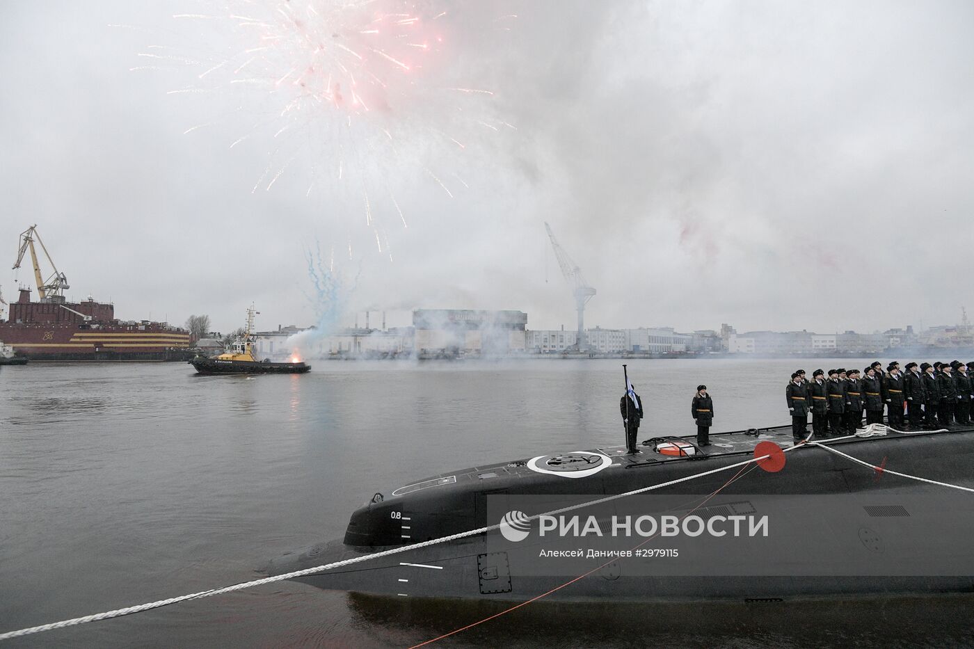 Передача подлодки "Колпино" ВМФ России