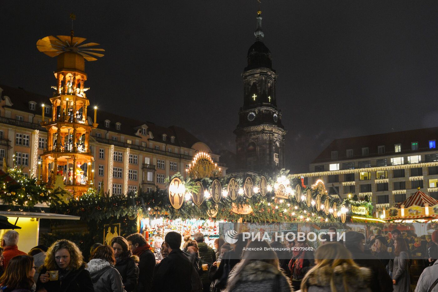 Открытие Рождественской ярмарки в Дрездене
