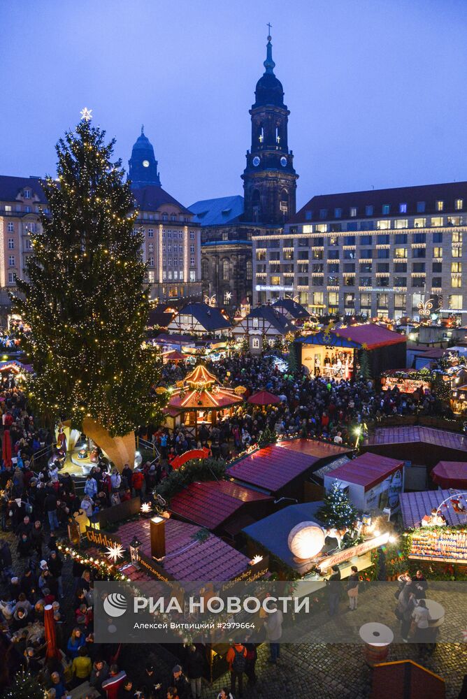 Открытие Рождественской ярмарки в Дрездене