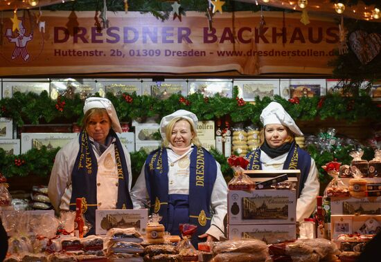 Открытие Рождественской ярмарки в Дрездене