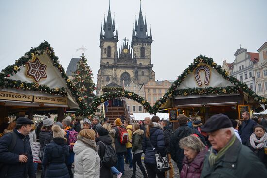 Открытие Рождественских ярмарок в Праге