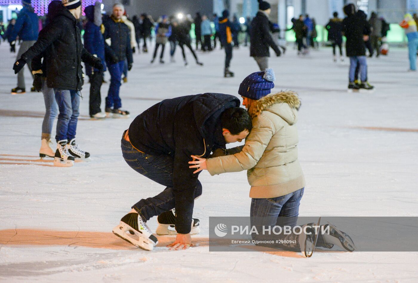 Открытие катка "Лёд" в парке Сокольники