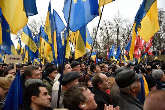 Акция протеста "Открытая Рада" в Киеве