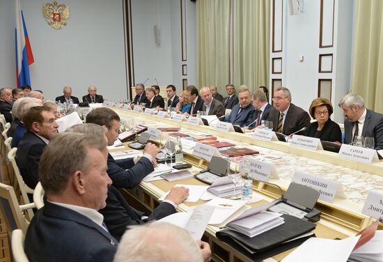 Вице-премьер РФ Д. Рогозин на заседании координационного Совета ветеранских организаций