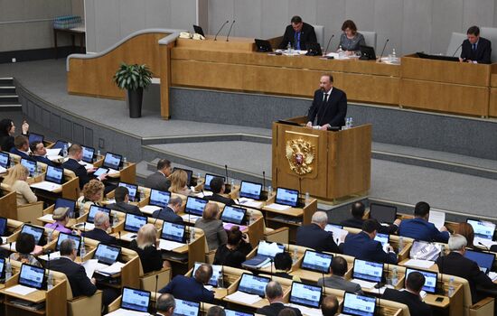 Пленарное заседание Госдумы РФ