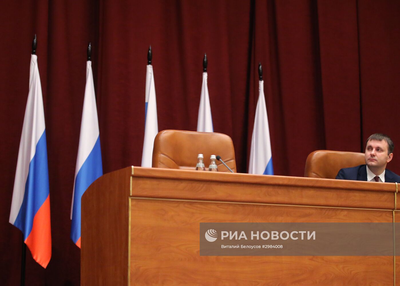 Первый вице-премьер Игорь Шувалов представил нового главу Минэкономразвития Максима Орешкина коллективу министерства