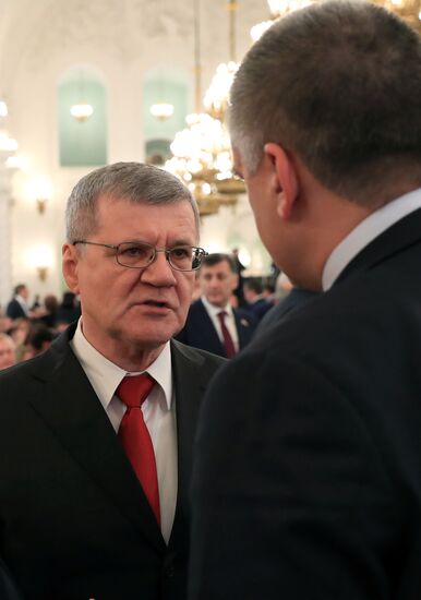 Ежегодное послание президента РФ В. Путина Федеральному Собранию