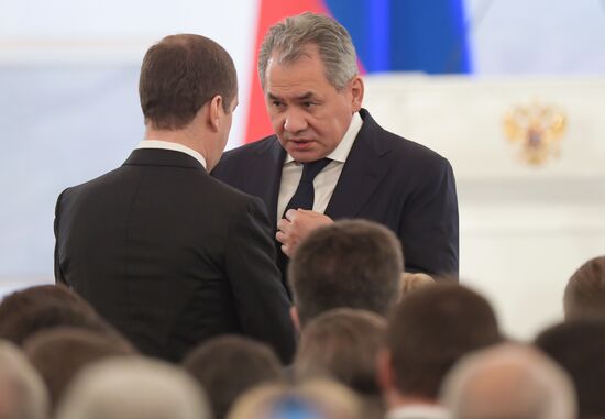 Ежегодное послание президента РФ В. Путина Федеральному Собранию