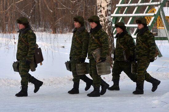 Учения курсантов Казанского военного командного училища