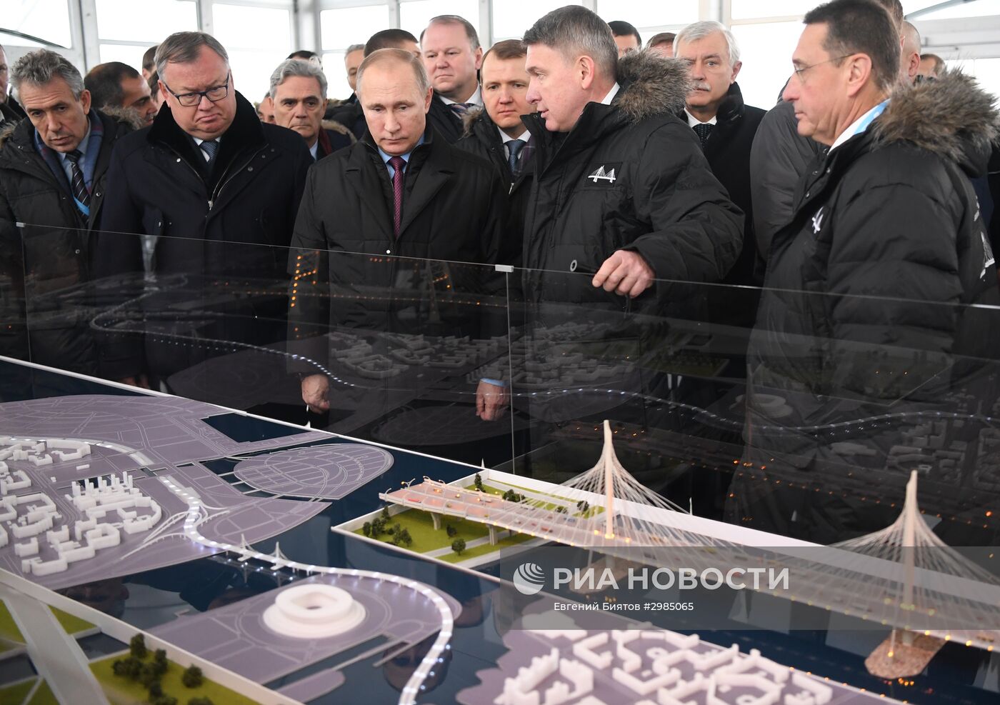 Рабочая поездка президента РФ В. Путина в Санкт-Петербург