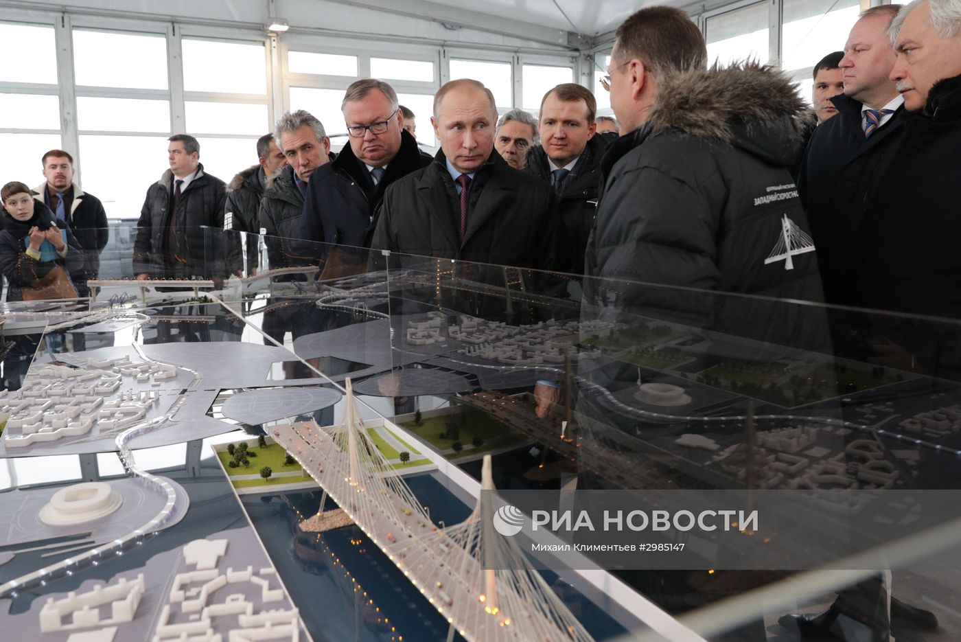 Рабочая поездка президента РФ В. Путина в Санкт-Петербург