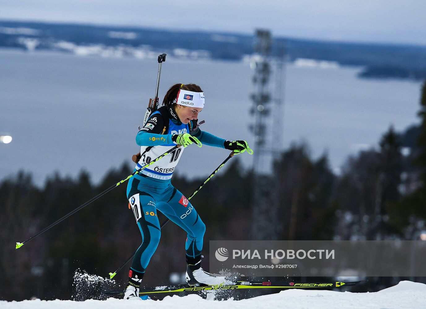Биатлон. I этап Кубка мира. Женщины. Гонка преследования