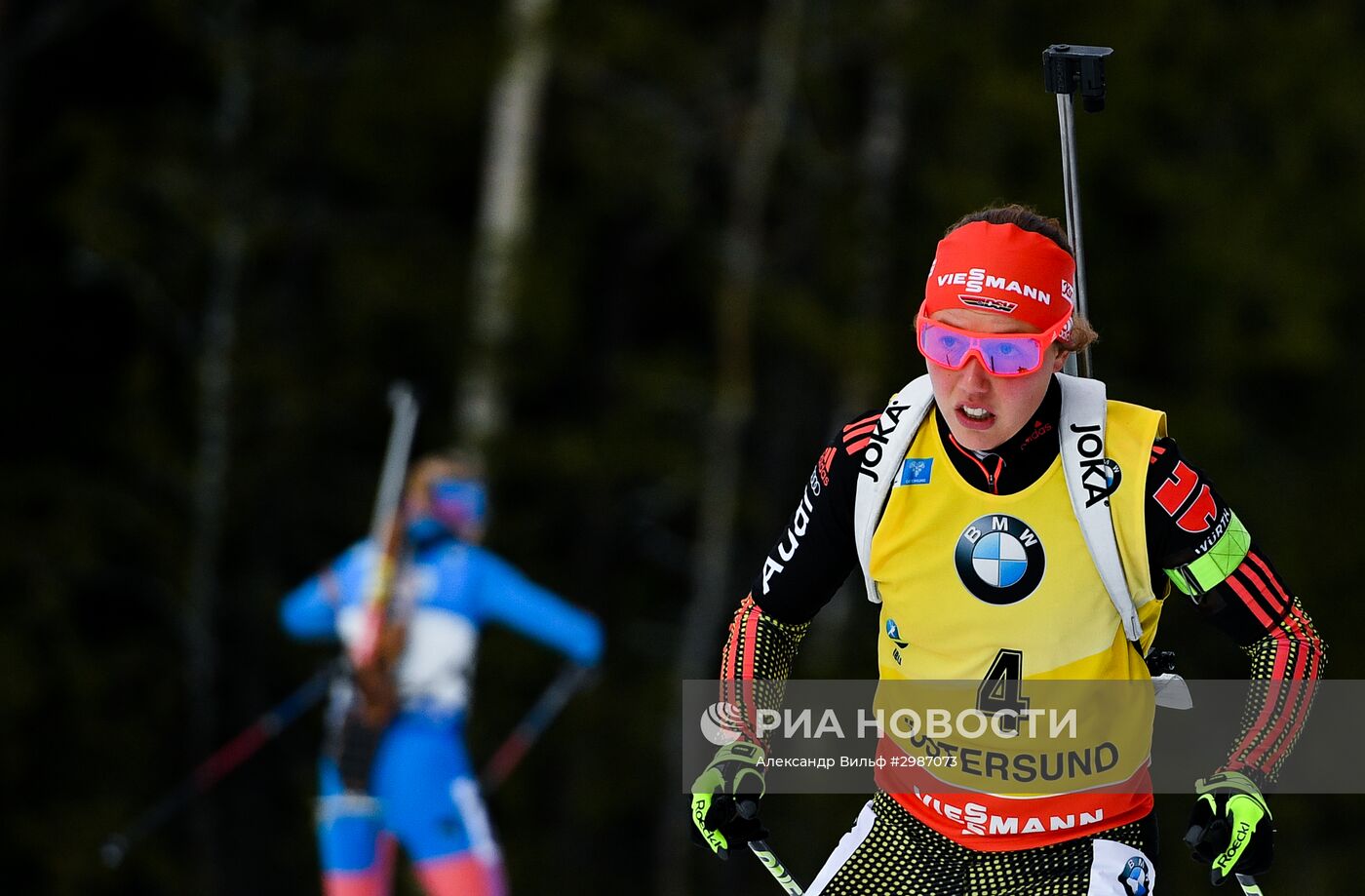 Биатлон. I этап Кубка мира. Женщины. Гонка преследования