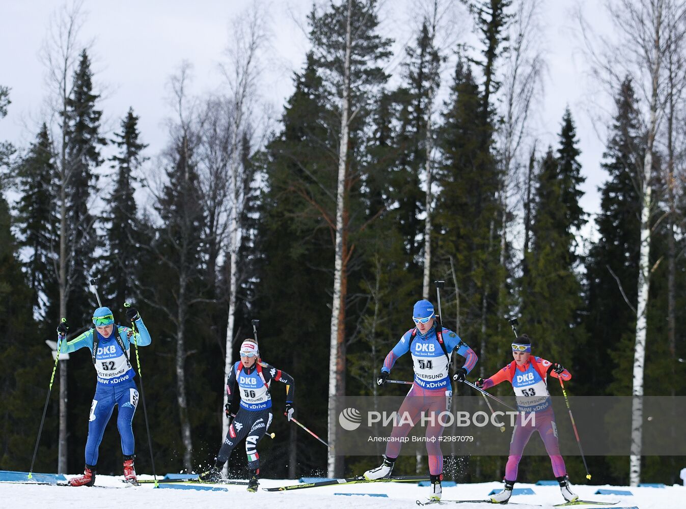 Биатлон. I этап Кубка мира. Женщины. Гонка преследования