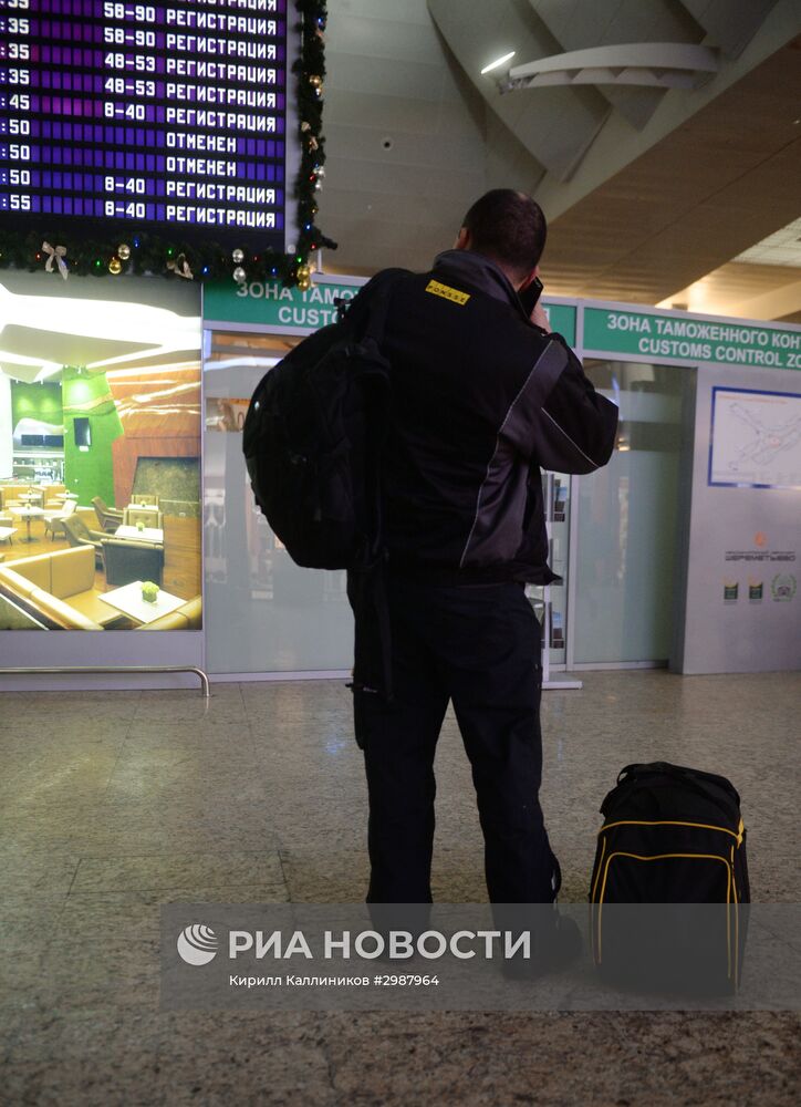 Задержка авиарейсов в аэропорту "Шереметьево"