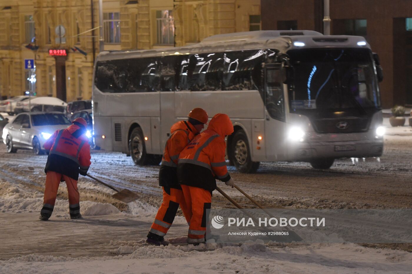 Снегопад в Москве