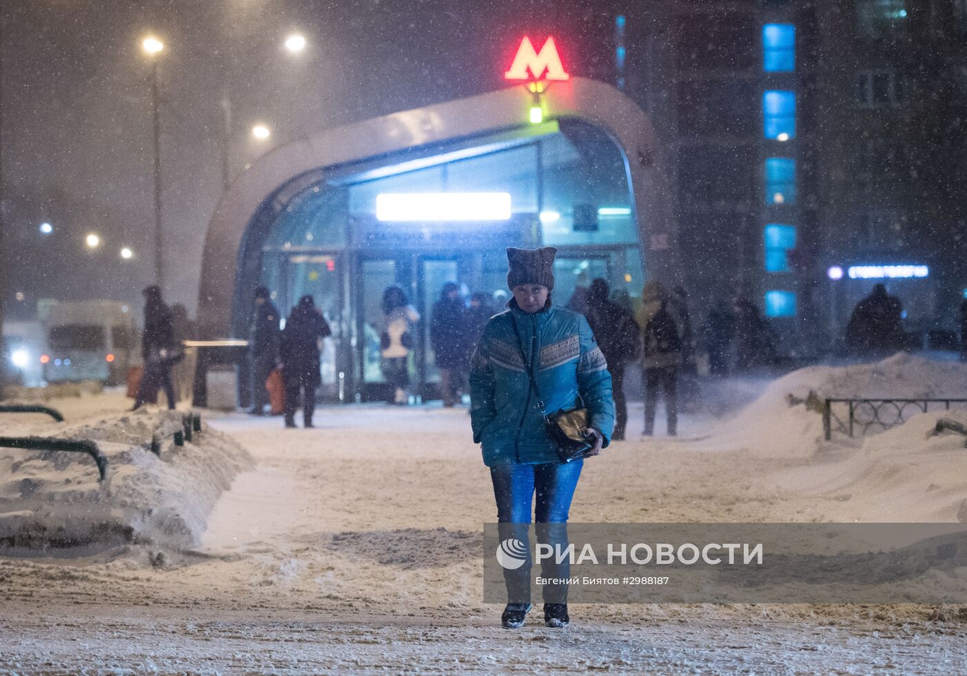 Снегопад в Москве