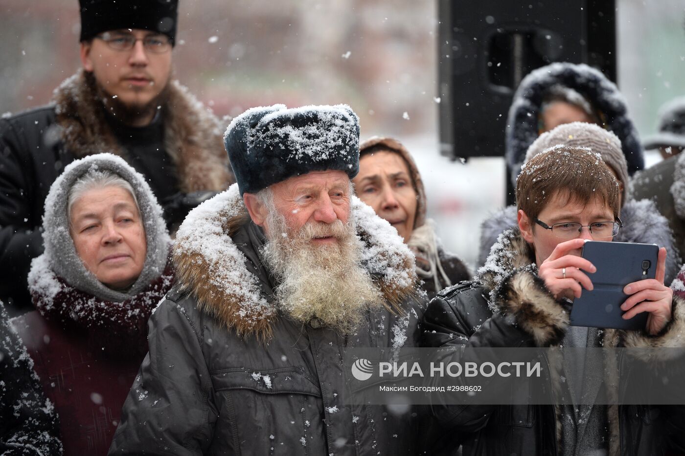 Открытие памятника митрополиту РПСЦ Андриану в Казани