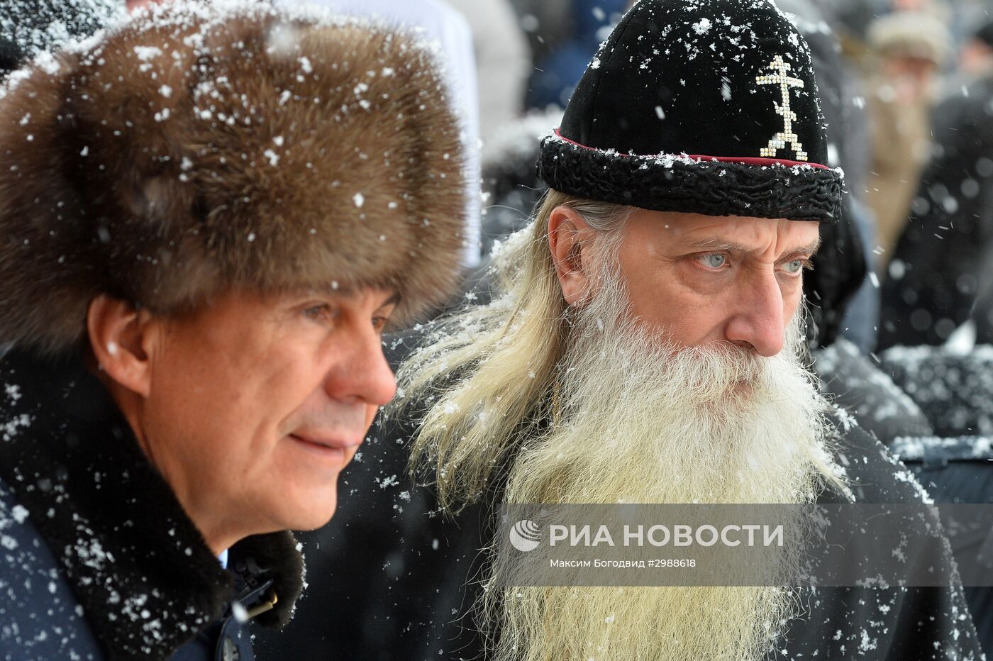 Открытие памятника митрополиту РПСЦ Андриану в Казани