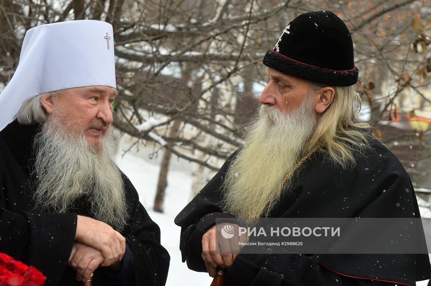 Открытие памятника митрополиту РПСЦ Андриану в Казани