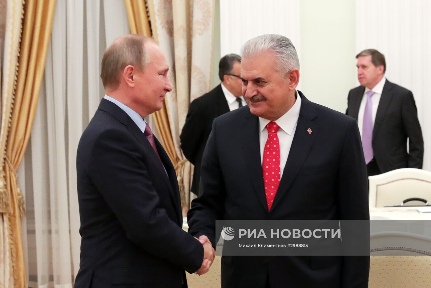 Президент РФ В. Путин встретился с премьер-министром Турции Б. Йылдырымом