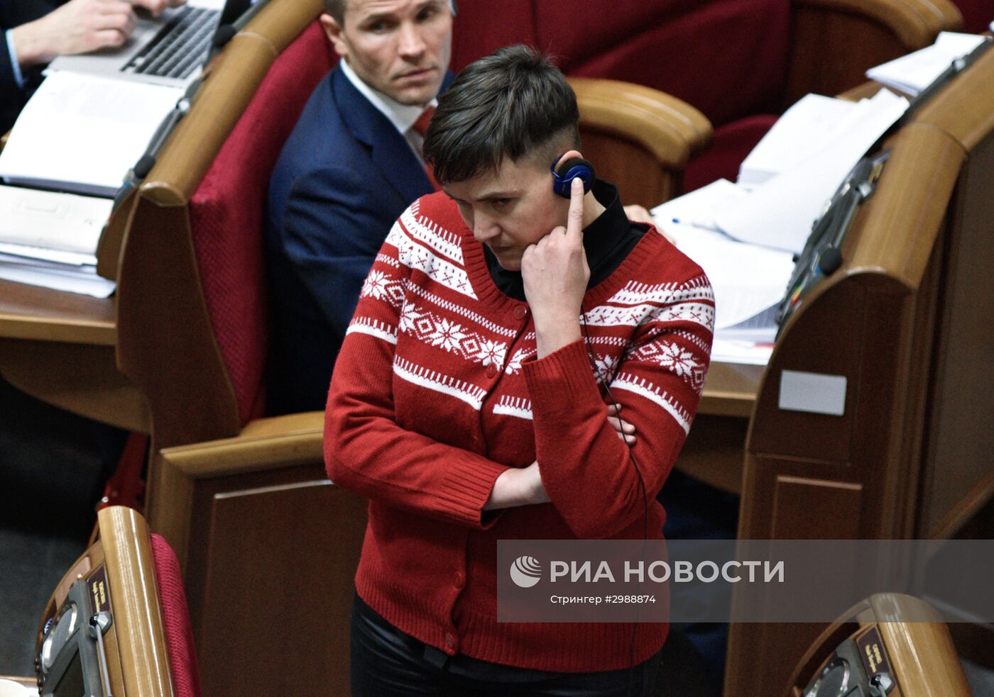 Заседание Верховной рады Украины в Киеве
