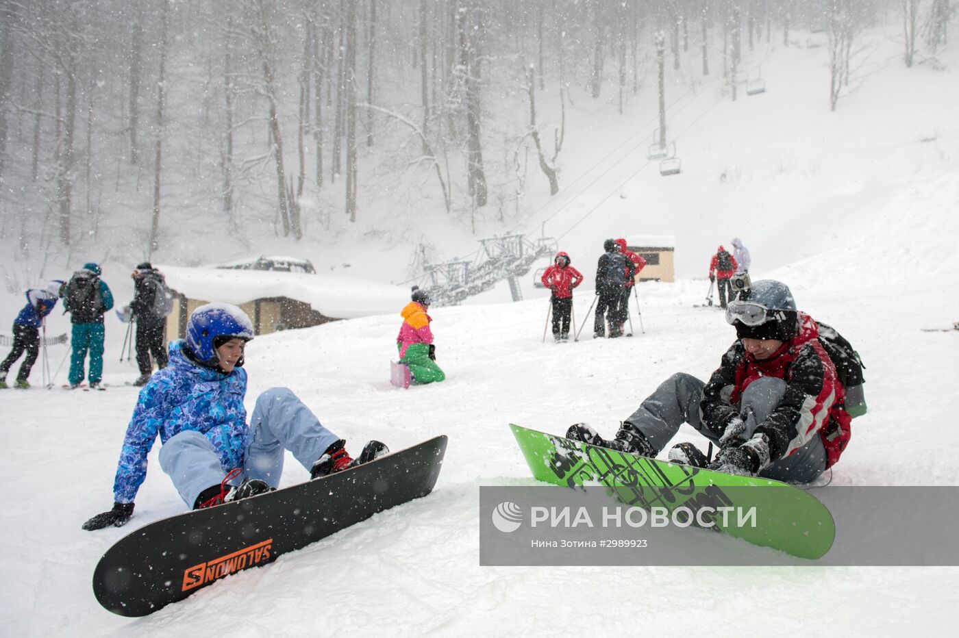 Открытие сезона на горнолыжном курорте "Горки Город" в Сочи