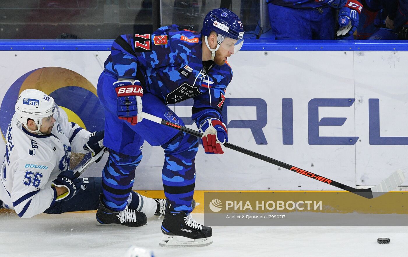 Хоккей. КХЛ. Матч СКА - "Динамо" (Москва)
