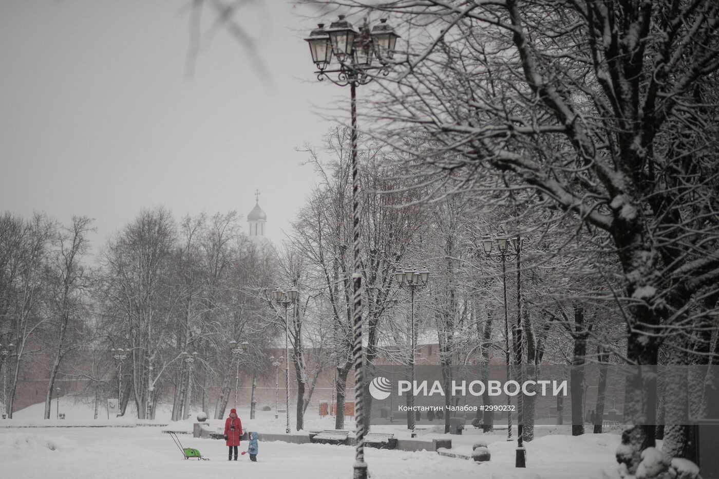 Зима в Великом Новгороде