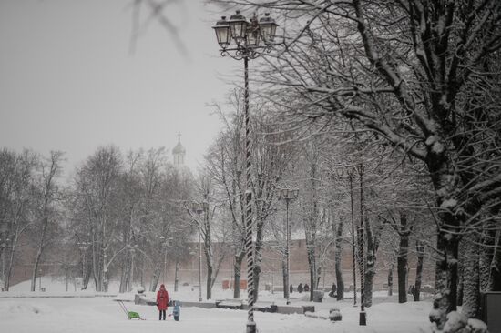 Зима в Великом Новгороде