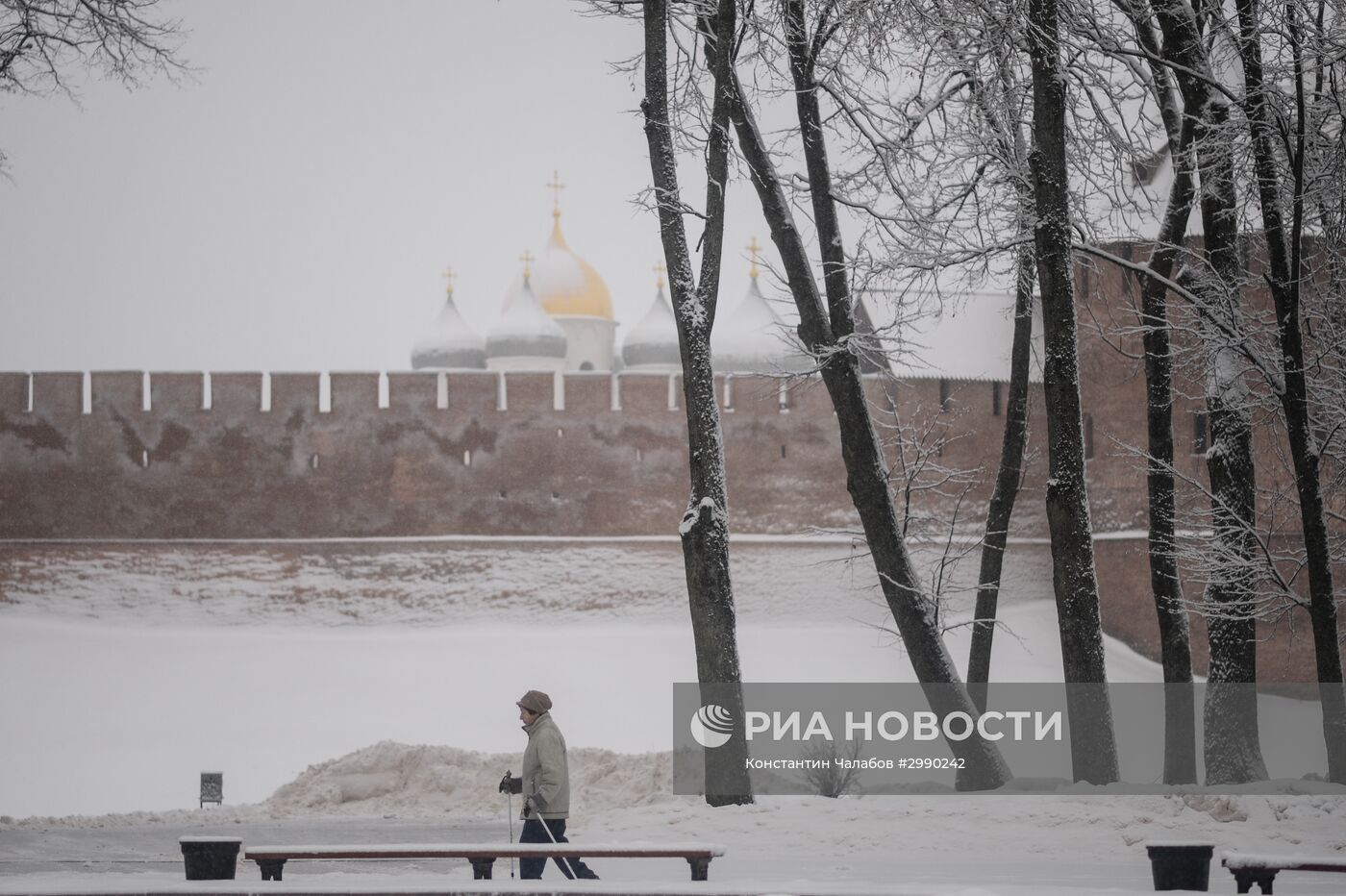 Зима в Великом Новгороде